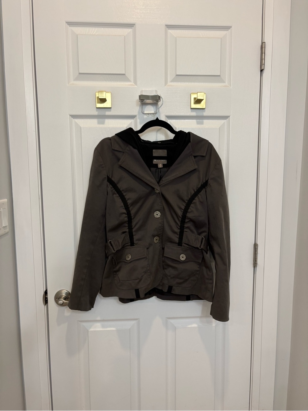 Spanner Women's Olive Utility Blazer Jacket #1446